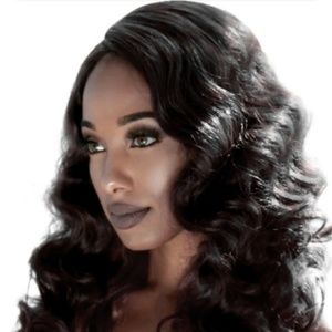 #lacefront wig number 2 dark brown